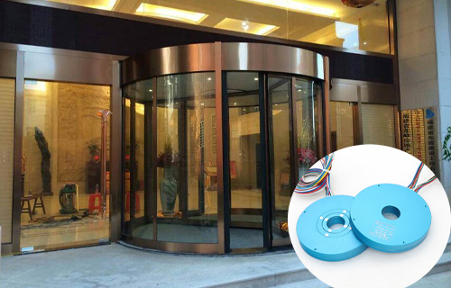 嘉馳盤式導電滑環被應用于自動旋轉門