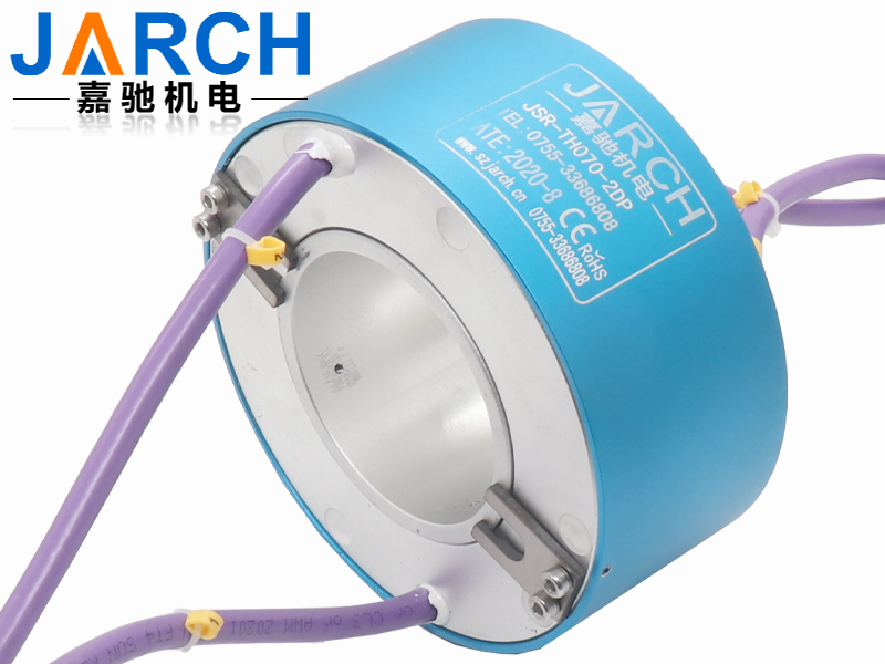 大孔徑導電滑環的孔徑能做到多大,導電滑環如何使用,導電滑環使用是需要注意什么事項